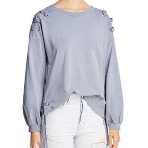 BILLY T Lace Up Sweatshirt 